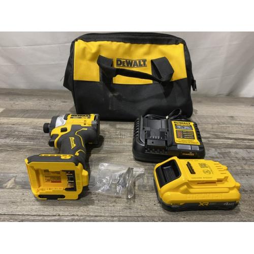 AS-IS DEWALT 20V MAX XR Lithium-Ion Brushless Cordless 3-Speed High Torque 1/4 in. Impact Driver Kit